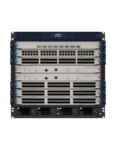 RUIJIE SWITCH MODULAR DE CHASIS L3 - 6 SLOT DE EXPANSIÓN (TAMAÑO TOTAL DE 10U) - HASTA 288 GE / 288 SFP / 288 SFP+ /  48 QSFP28