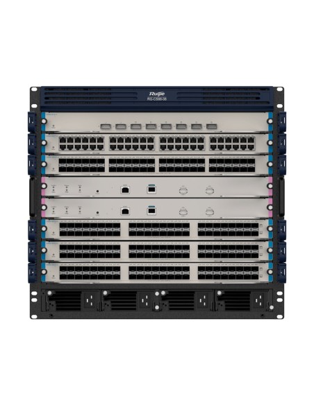 RUIJIE SWITCH MODULAR DE CHASIS L3 - 6 SLOT DE EXPANSIÓN (TAMAÑO TOTAL DE 10U) - HASTA 288 GE / 288 SFP / 288 SFP+ /  48 QSFP28