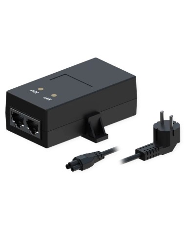 INYECTOR POE PASIVO - ENTRADA/SALIDA RJ45 10/100 MBPS - 24V 1A - DISTANCIA MÁXIMA 100 M - COMPATIBLE CON TK-PR1IC860 Y TK-PR1ICC