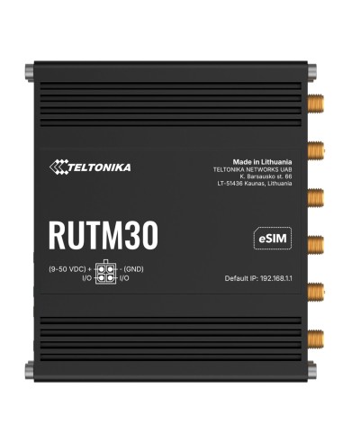 TELTONIKA ROUTER 5G INDUSTRIAL - 5G SUB-6GHZ SA/NSA  - DUAL SIM  - WI-FI 5 - ESIM - 2 PUERTOS ETHERNET RJ45 GIGABIT