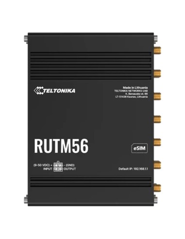 TELTONIKA ROUTER INDUSTRIAL 5G - DOBLE MODEM (1X MODEM 5G , 1X MODEM 4G) - 5 PUERTOS 10/100/1000MBPS - WIFI 802.11 B/G/N/AC - CA