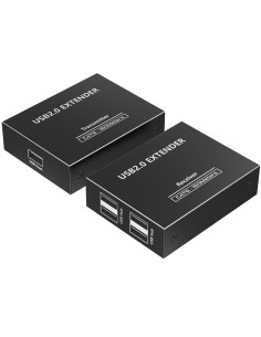 EXTENSOR USB 2.0 LAN - 1 ENTRADA USB - 4 SALIDAS USB - LONGITUD MÁXIMA DE CONEXIÓN 150M - PLUG AND PLAY