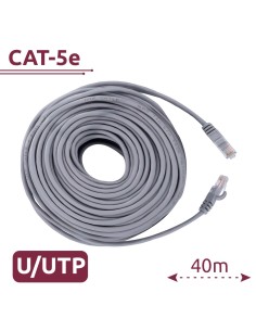 CABLE UTP SAFIRE - CATEGORÍA 5E - CONDUCTOR CCA - ETHERNET - CONECTORES RJ45 - 40 M