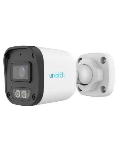 CÁMARA BULLET IP UNIVIEW-UNIARCH - 2 MP | LENTE 2.8 MM  - IR 30 M | DWRD - ILUMINACIÓN DUAL | DETECCIÓN DE CUERPO HUMANO - POE |