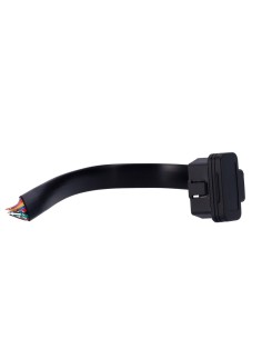 CABLE OBD2 MALE - 16 PINS - LENGTH 30CM - LOW PROFILE - FOR WELDING - BLACK COLOUR