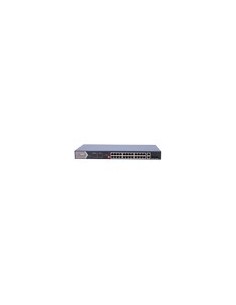 SWITCH POE HIKVISION - 24 RJ45 GIGABIT + 4 UPLINK GIGABIT RJ45/SFP - 20 POE+ 802.3AF/AT + 4 HI-POE 802.3AF/AT/BT - HASTA 370W DE 2