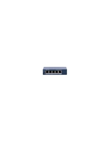 HIKVISION SWITCH GIGABIT POE GESTIONABLE - 4 PUERTOS POE 802.3AF/AT + 1 UPLINK RJ45 - 4 RJ45 10/100/1000 MBPS + 1 RJ45 10/100/10