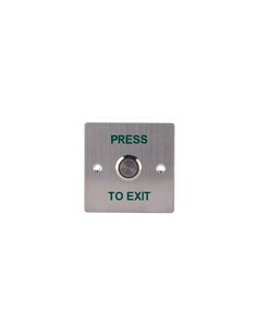 DOOR RELEASE BUTTON WITH LED - PROFESSIONAL USE - TESTED 100.000 USES - NO/NC/COM | FLUSH OR SURFACE MOUNTED - DIMENSIONS 86 (H 2