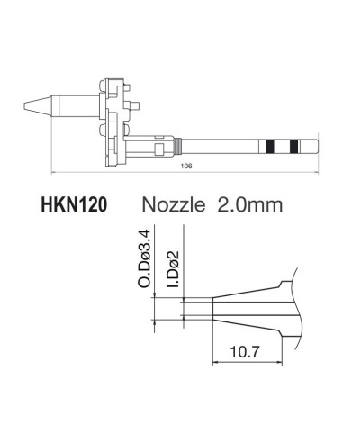 PUNTA PARA SOLDADOR HKFM2024 HKN120