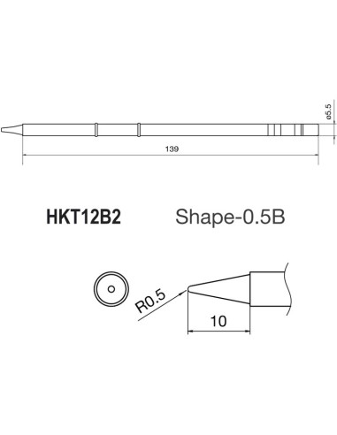 PUNTA PARA SOLDADOR HKFM2028 Y ESTACIONE