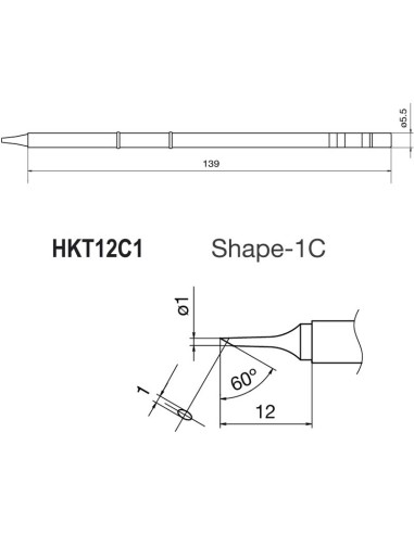 PUNTA PARA SOLDADOR HKFM2028 Y ESTACIONE