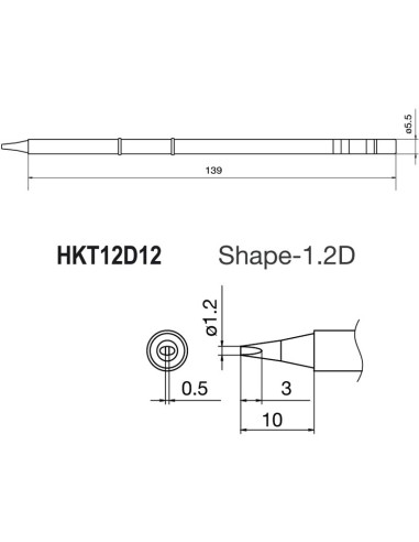 PUNTA PARA SOLDADOR HKFM2028 Y ESTACIONE