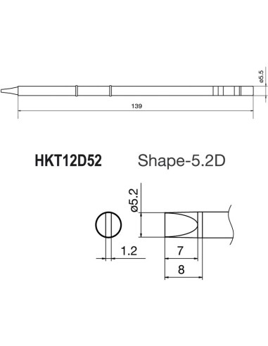 PUNTA PARA SOLDADOR HKFM2028 Y ESTACIONE