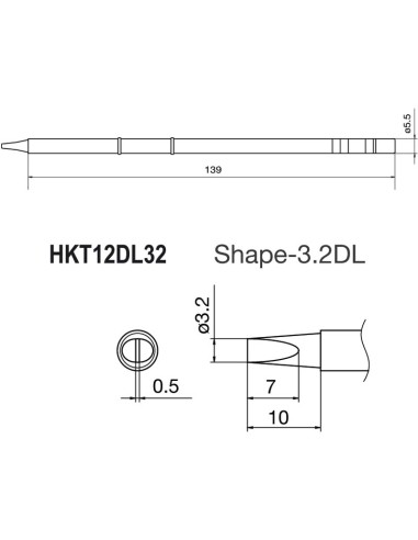 PUNTA PARA SOLDADOR HKFM2028 Y ESTACIONE