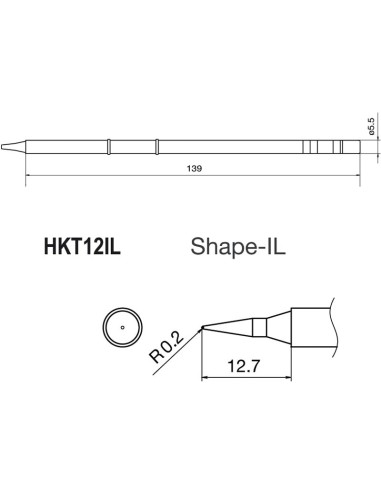 PUNTA PARA SOLDADOR HKFM2028 Y ESTACIONES HKFX951 Y HKFX952 HKT12IL