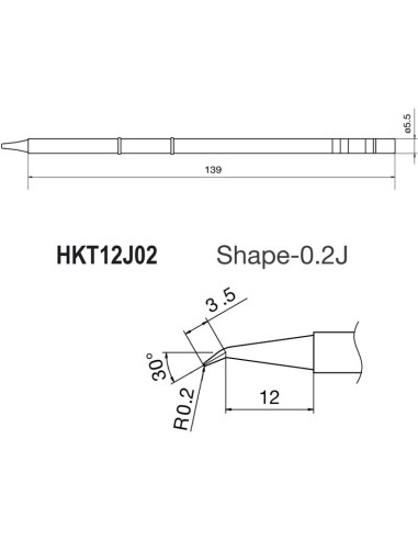 PUNTA + RESISTENCIA PARA FM2028 HKT12J02