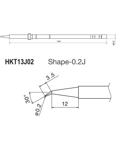 PUNTA PARA SOLDADOR HKFM2026 Y ESTACIONES HKFX951 Y HKFX952 HKT13J02