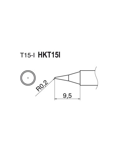 PUNTA CÓNICA PARA SOLDADOR FM2028 Y FM2027 HKT15I