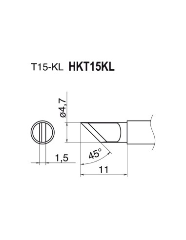 PUNTA CUCHILLA PARA SOLDADOR FM2027, FM2028 HKT15KL