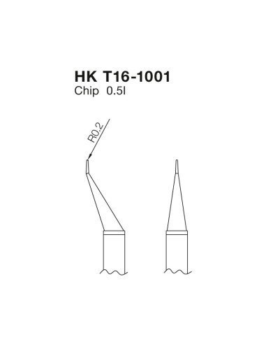 PUNTA PARA PINZA FM2022, CHIP 0.5I HKT16