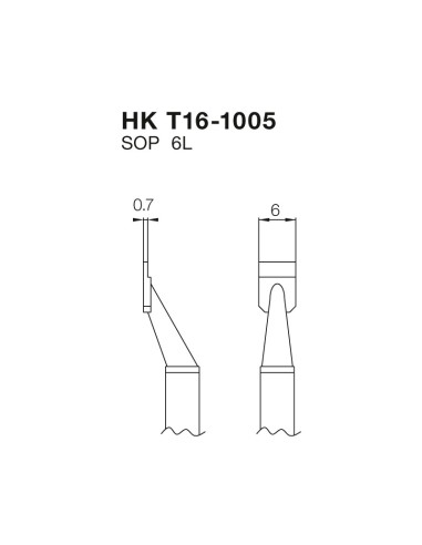 PUNTA PARA PINZA FM2022, SOP 6L HKT16100