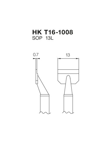 PUNTA PARA PINZA FM2022, CHIP 13L HKT161