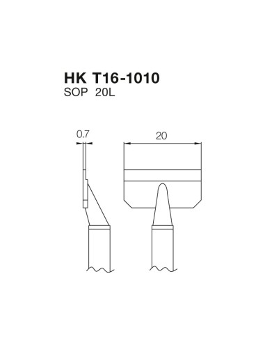 PUNTA PARA PINZA FM2022, SOP 20L HKT1610