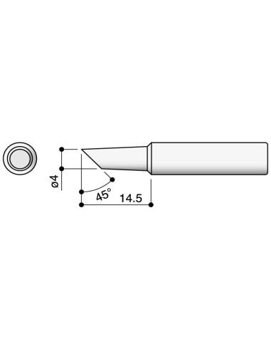 PUNTA SERIE T18 PARA SOLDADOR HAKKO HKFX