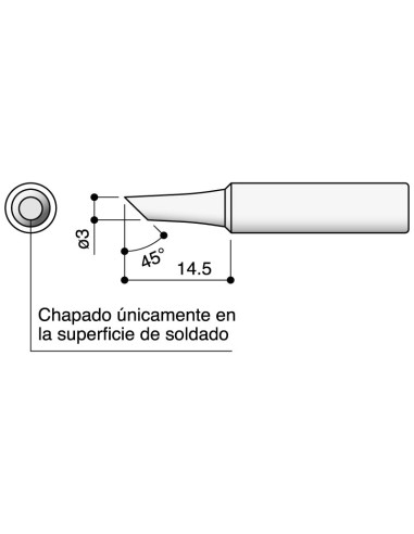 PUNTA SERIE T18 PARA SOLDADOR HAKKO HKFX