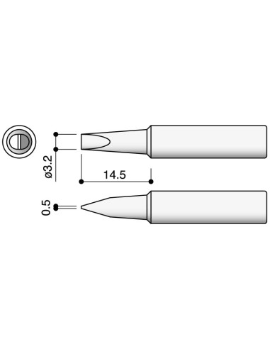 PUNTA SERIE T18 PARA SOLDADOR HAKKO HKFX