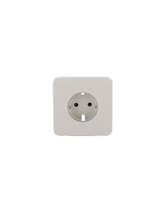 TAPA FRONTAL PARA ENCHUFE INTELIGENTE TIPO F - COMPATIBLE CON AJ-OUTLETCORE-SMART - INDICADOR LED SOBRE ESTADO DEL ENCHUFE Y CON 2