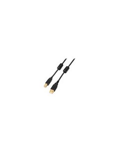 CABLE USB 2.0 - PARA IMPRESORA - CONECTORES TIPO A/M-B/M - LONGITUD 3 M - ALTA CALIDAD - COLOR NEGRO 2