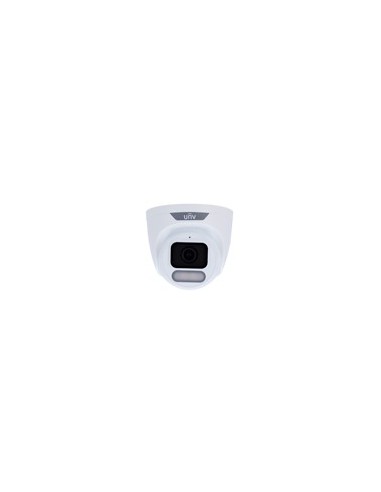CÁMARA TURRET IP UNIVIEW - GAMA EASYSTAR - 8 MP | LENTE 4 MM | MICROSD 512 GB - LUZ BLANCA 30 M | WDR 120 DB  - COLOR HUNTER CON